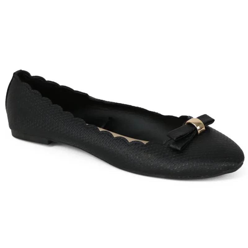 Chatties Womens Faux Snake Skin Ballet Flats sold by S&D