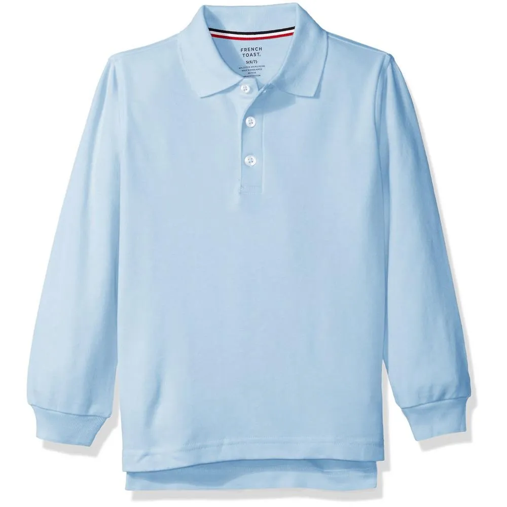 French Toast Boys 4-20 Long-Sleeve Interlock Polo sold by S&D product image thumbnail 2
