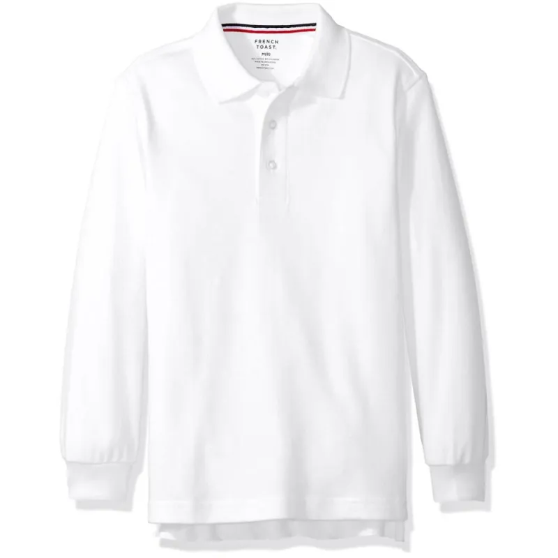 French Toast Boys 4-20 Long-Sleeve Interlock Polo sold by S&D