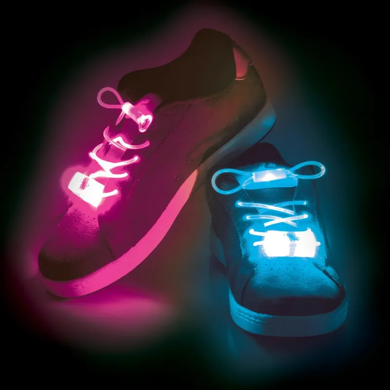 Unisex Light Up LED Laces 3-Pack sold by S&D
