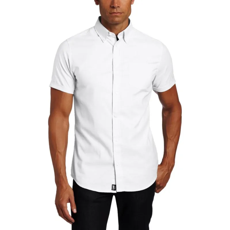 Lee Uniforms Mens Short-Sleeve Oxford Shirt made by S&D