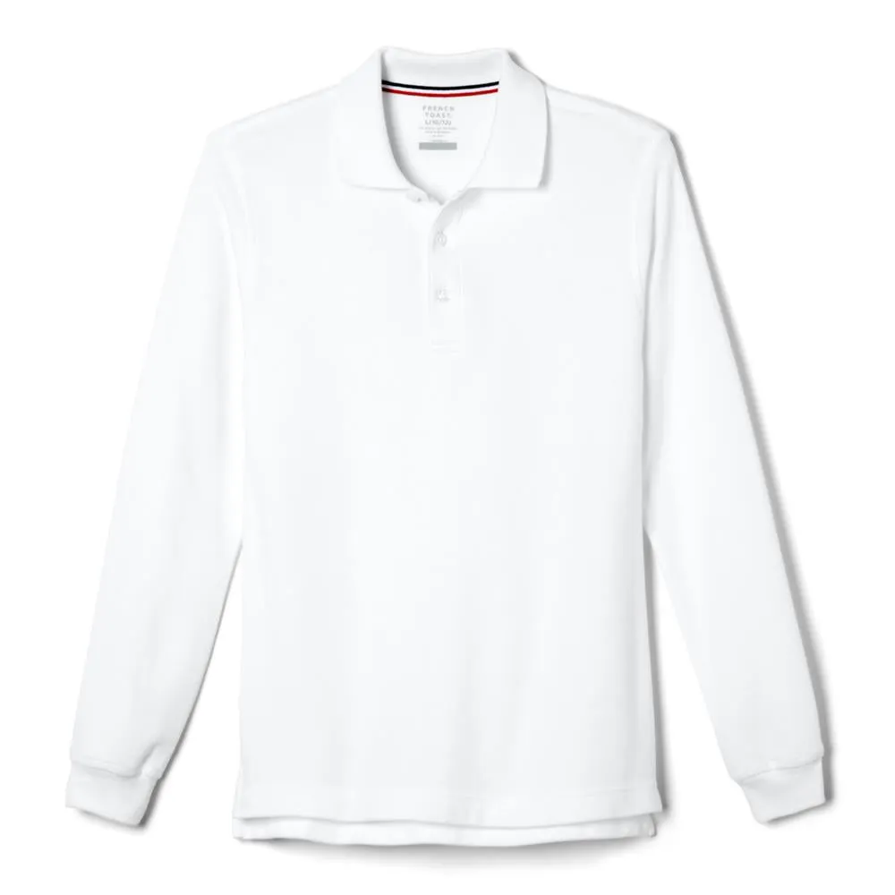 French Toast Boys 2T-4T Long Sleeve Pique Polo sold by S&D