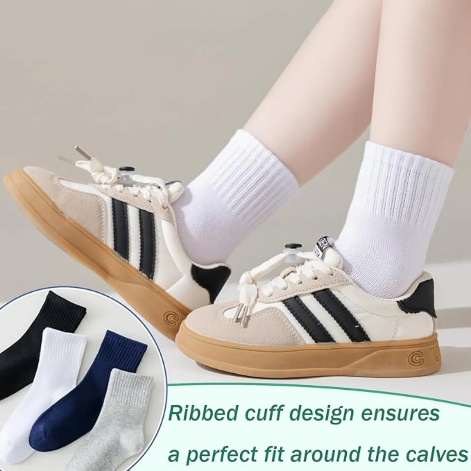 Students Choice Boys & Girls 5 Pack School Uniform Crew Socks sold by S&D product image thumbnail 3