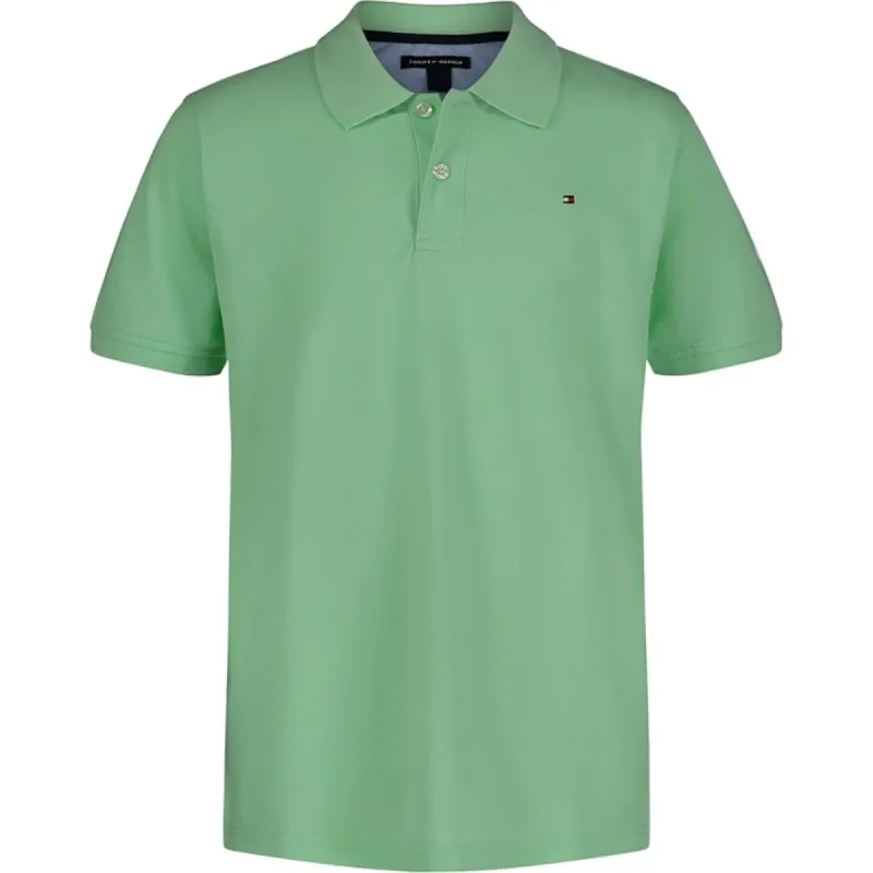 Tommy Hilfiger Boy's Short Sleeve Ivy Polo Shirt, Green Ash sold by S&D