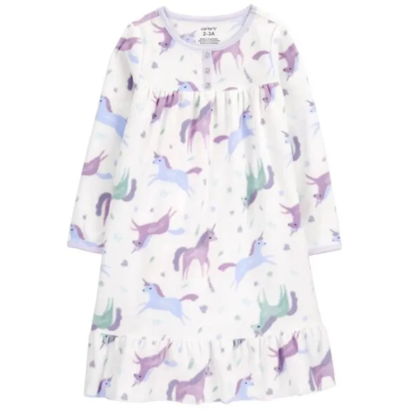 Carters Girls Unicorn Fleece Nightgown sold by S&D