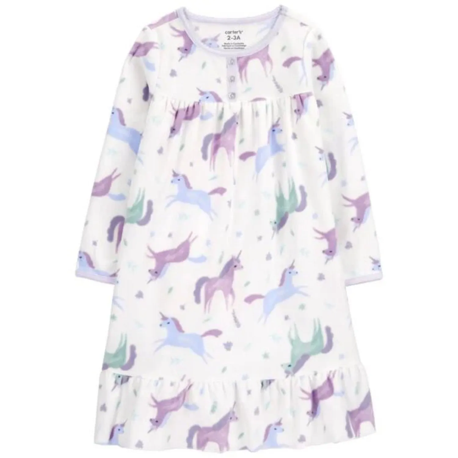 Carters Girls Unicorn Fleece Nightgown sold by S&D