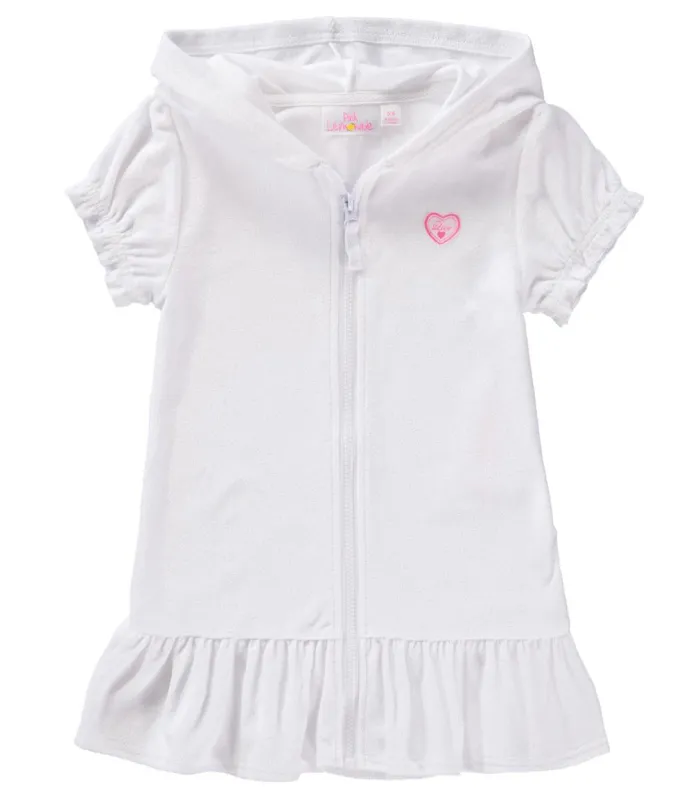 Pink Lemonade Girls 7-16 Hooded Terry Swim Cover Up sold by S&D