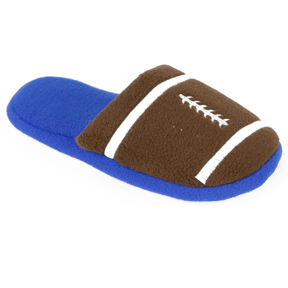 Zac & Evan Boys 11-5 Sports Fleece Slipper sold by S&D