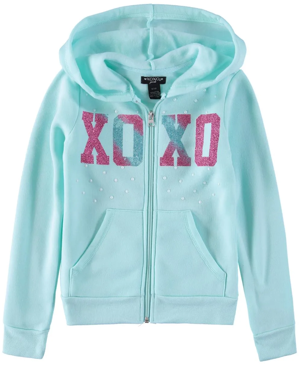 XOXO Girls 4-6x Glitter Logo Fleece Hoodie sold by S&D