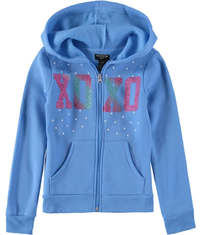 XOXO Girls 4-6x Glitter Logo Fleece Hoodie sold by S&D