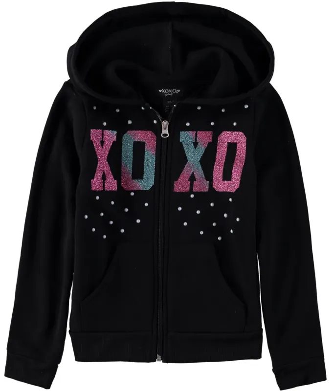 XOXO Girls 4-6x  Glitter Logo Fleece Hoodie sold by S&D