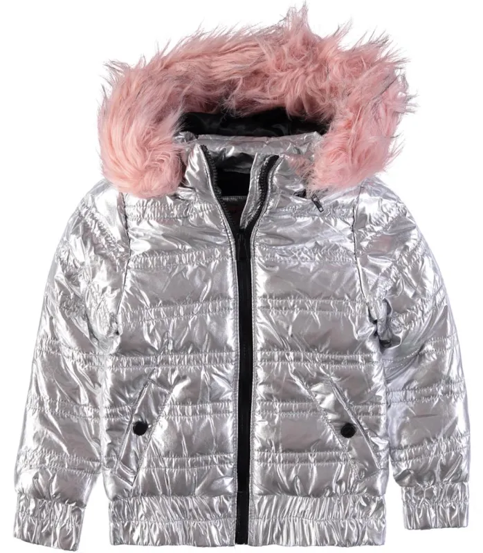 Urban Republic Girls 7-16 Metallic Puffer Jacket sold by S&D