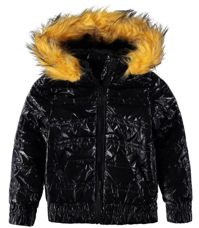 Urban Republic Girls 4-6x Metallic Puffer Jacket sold by S&D