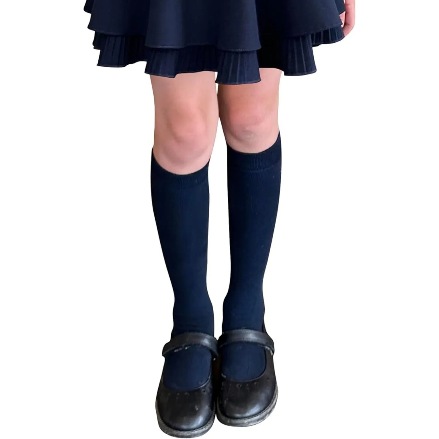 Student's Choice Girls 3-Pack Classic Flat School Uniform Knee High Dress Socks sold by S&D