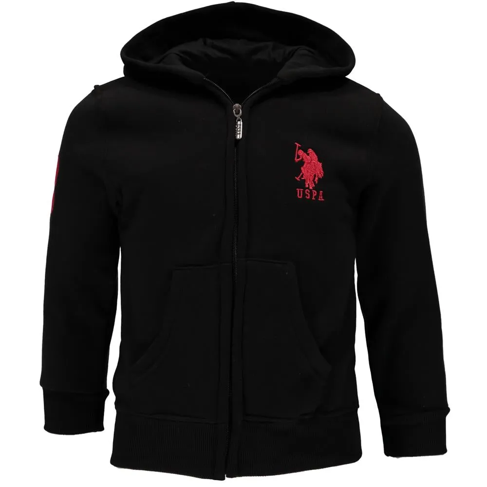 U.S. Polo Assn. Boys 4-7 Zip-Up Fleece Hoodie Sweatshirt sold by S&D product image thumbnail 3