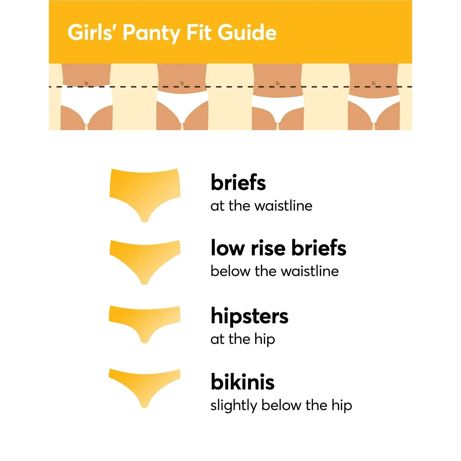 Hanes Ultimate Girls' Briefs 5 Pack Underwear Stretchy Comfy Cotton Tag free sold by S&D product image thumbnail 4