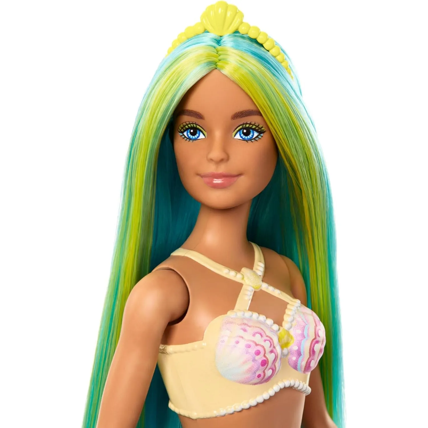 Barbie Mermaid Doll With Blue And Yellow Hair, Turquoise Tail, And Headband Accessory sold by S&D product image thumbnail 2