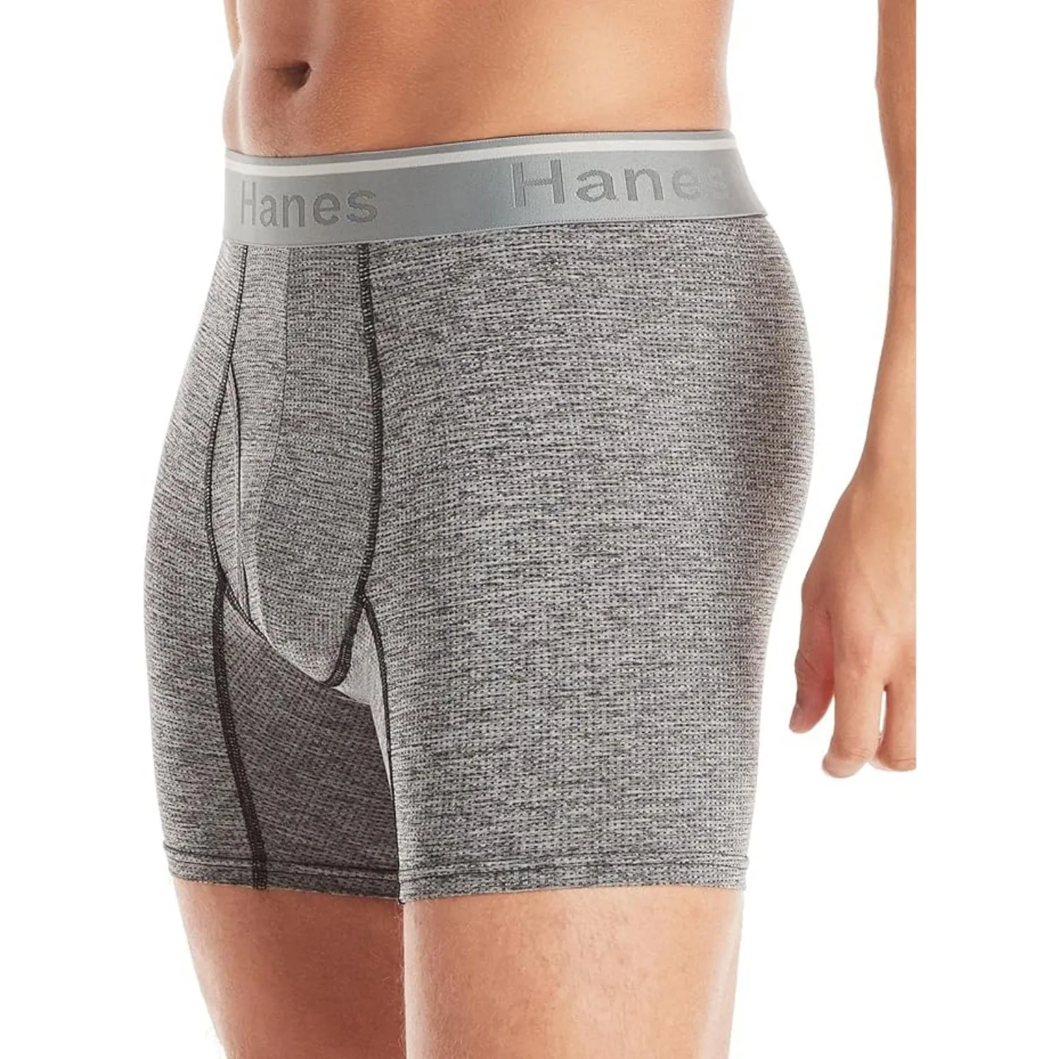 Hanes Mens Comfort Flex Fit Breathable Stretch Mesh Boxer Brief, 3 Pack, Assorted Colors sold by S&D product image thumbnail 4