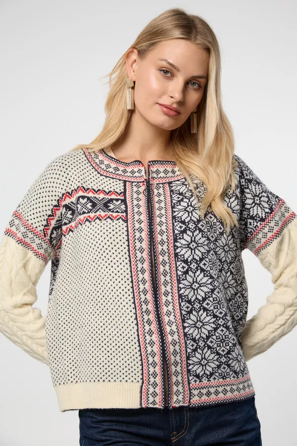 Fair Isle Knit Sleeve Cardigan sold by SAACHI product image thumbnail 2