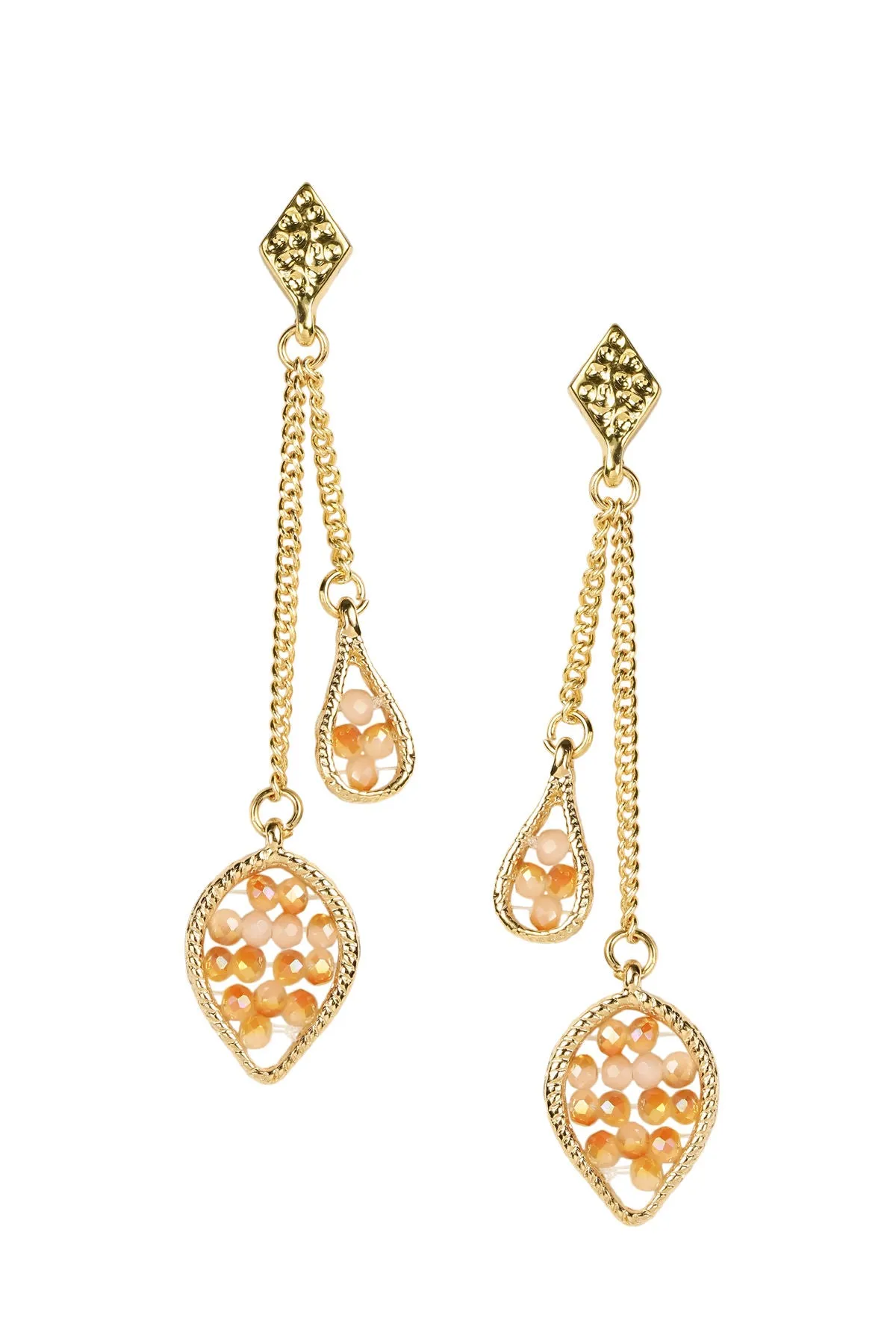 Crystal Beads Dangle Earring sold by SAACHI