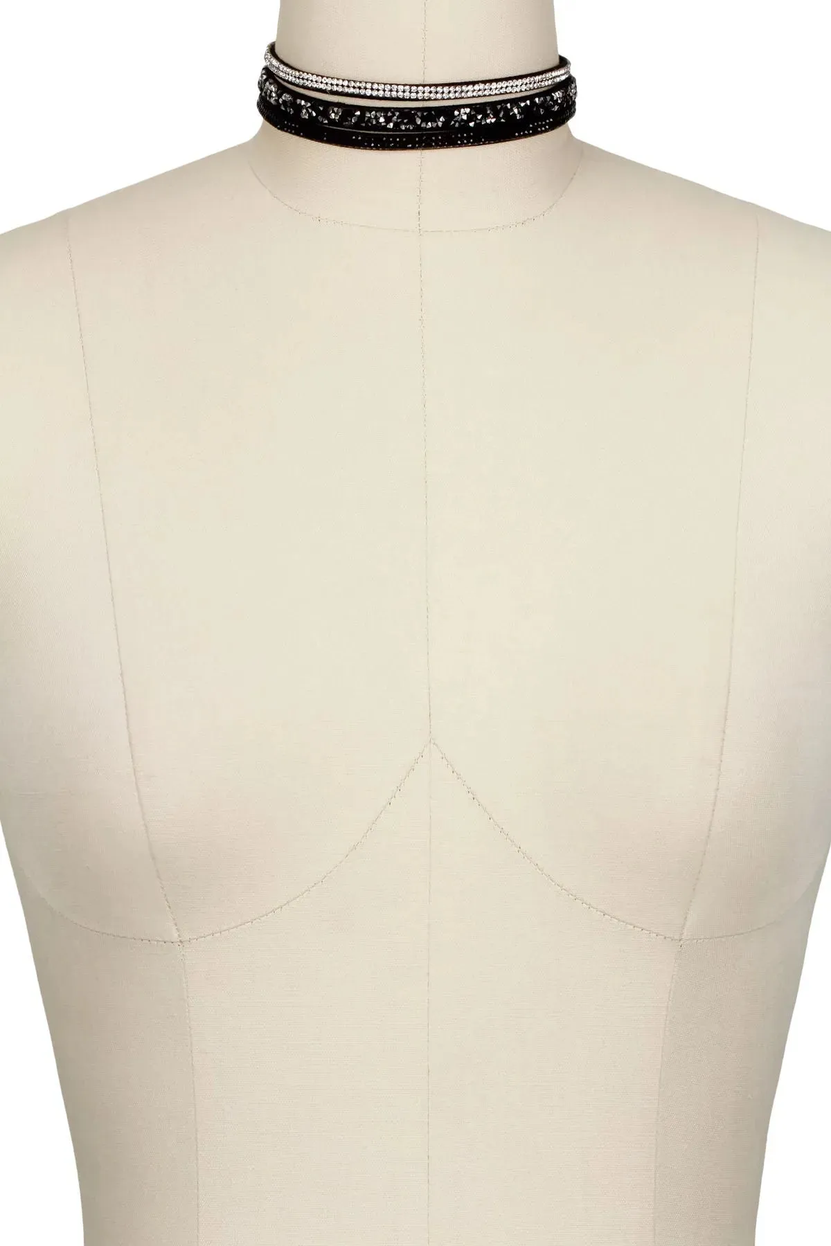 Layered Multi Strand Crystal Choker sold by SAACHI product image thumbnail 4