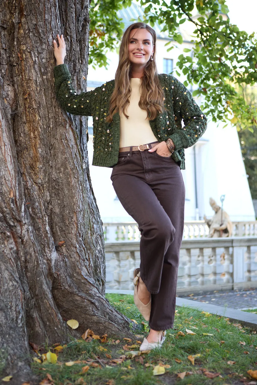Deco Cable Knit Cardigan sold by SAACHI product image thumbnail 2