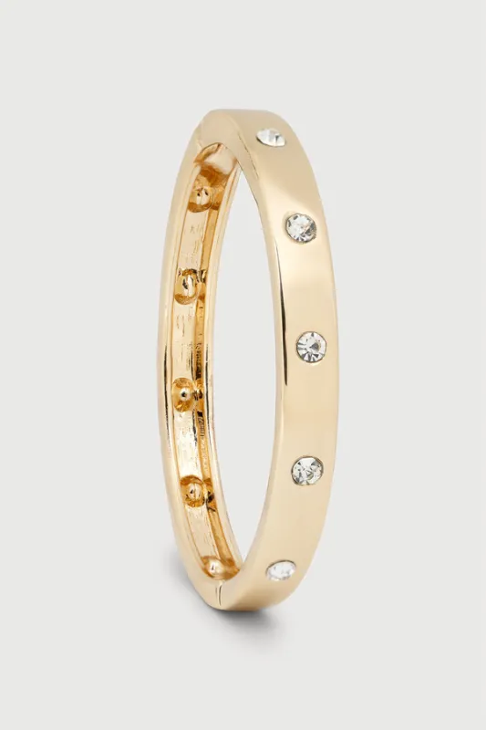 Studded Hinged Bangle Bracelet sold by SAACHI
