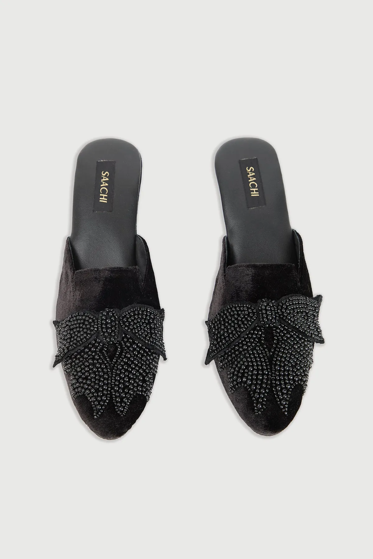 Velvet Bow Mules sold by SAACHI product image thumbnail 2