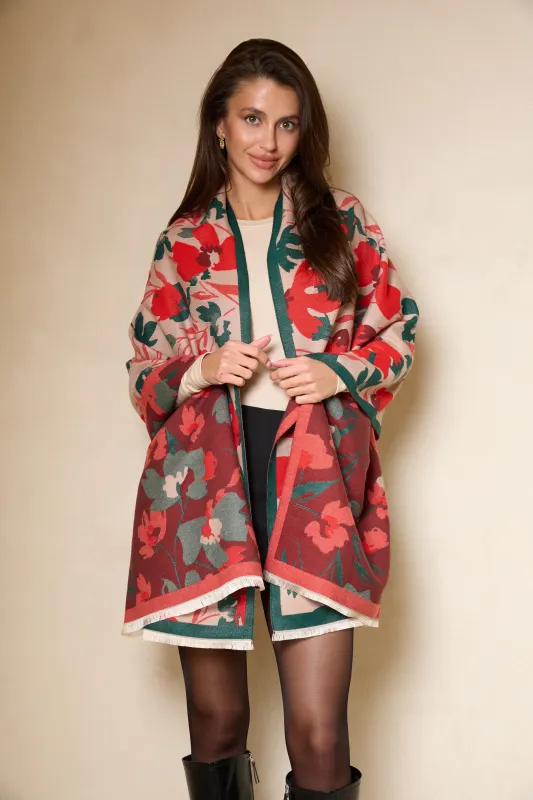 Reversible Scarf Big Floral sold by SAACHI