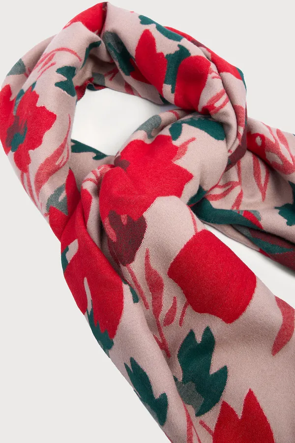 Reversible Scarf Big Floral sold by SAACHI product image thumbnail 4