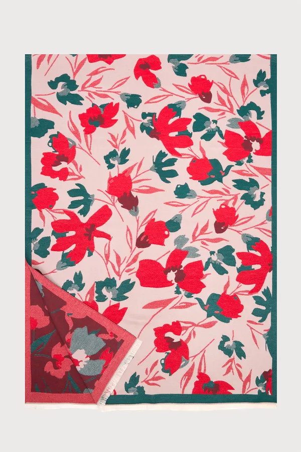 Reversible Scarf Big Floral sold by SAACHI product image thumbnail 5