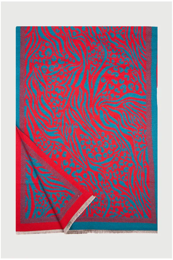 Animal Print Reversible Scarf sold by SAACHI product image thumbnail 5