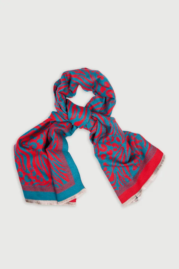 Animal Print Reversible Scarf sold by SAACHI product image thumbnail 4