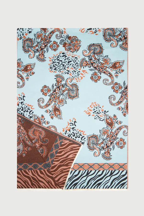 Animal Paisley Reversible Scarf sold by SAACHI product image thumbnail 2