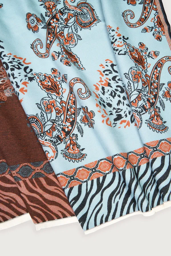 Animal Paisley Reversible Scarf sold by SAACHI product image thumbnail 3