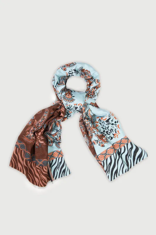 Animal Paisley Reversible Scarf sold by SAACHI
