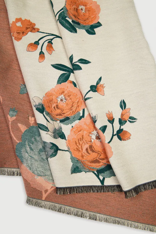 Marigold Bloom Reversible Scarf sold by SAACHI product image thumbnail 3