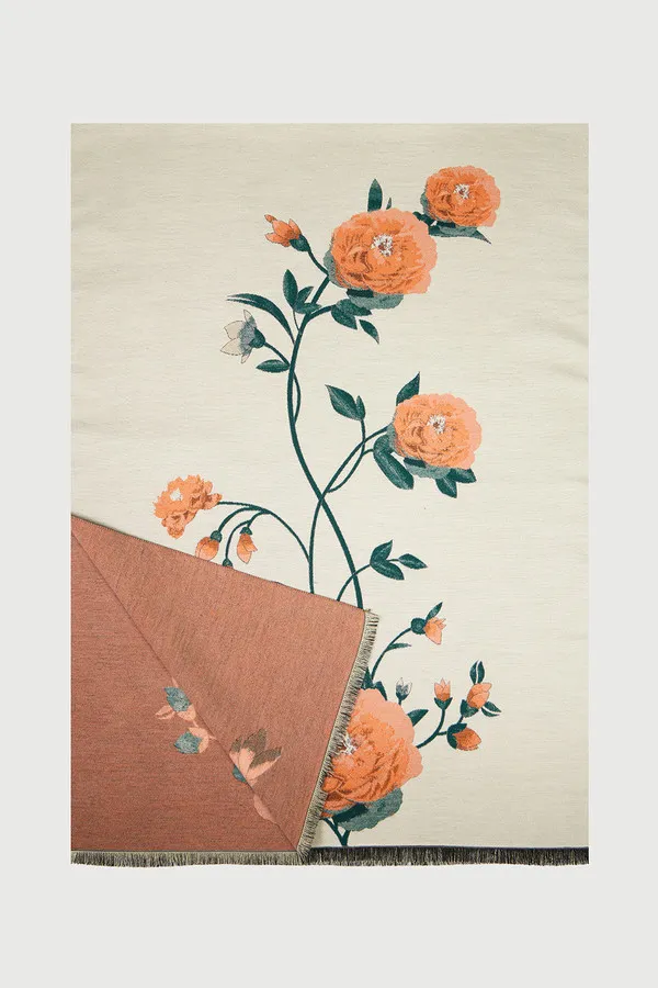 Marigold Bloom Reversible Scarf sold by SAACHI product image thumbnail 2