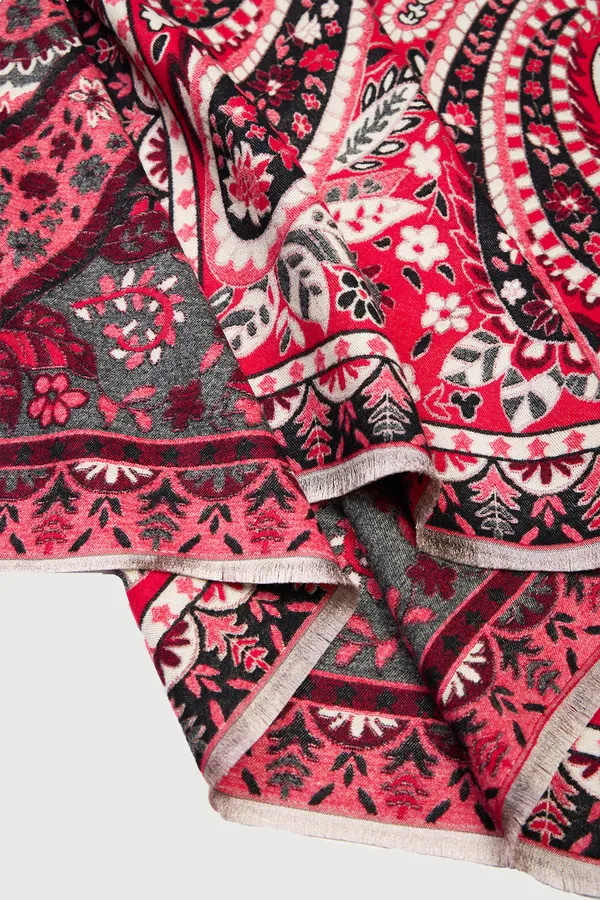 Paisley Motif Reversible Scarf sold by SAACHI product image thumbnail 3