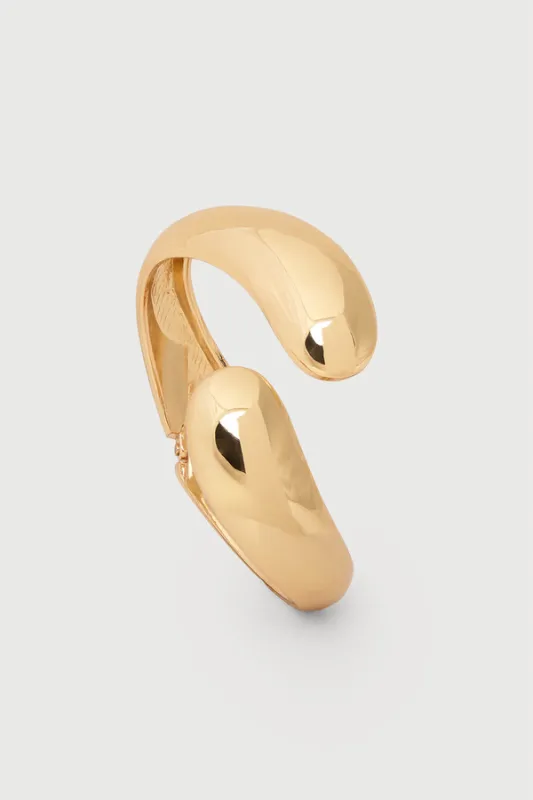 Crossover Gold Cuff Bracelet sold by SAACHI