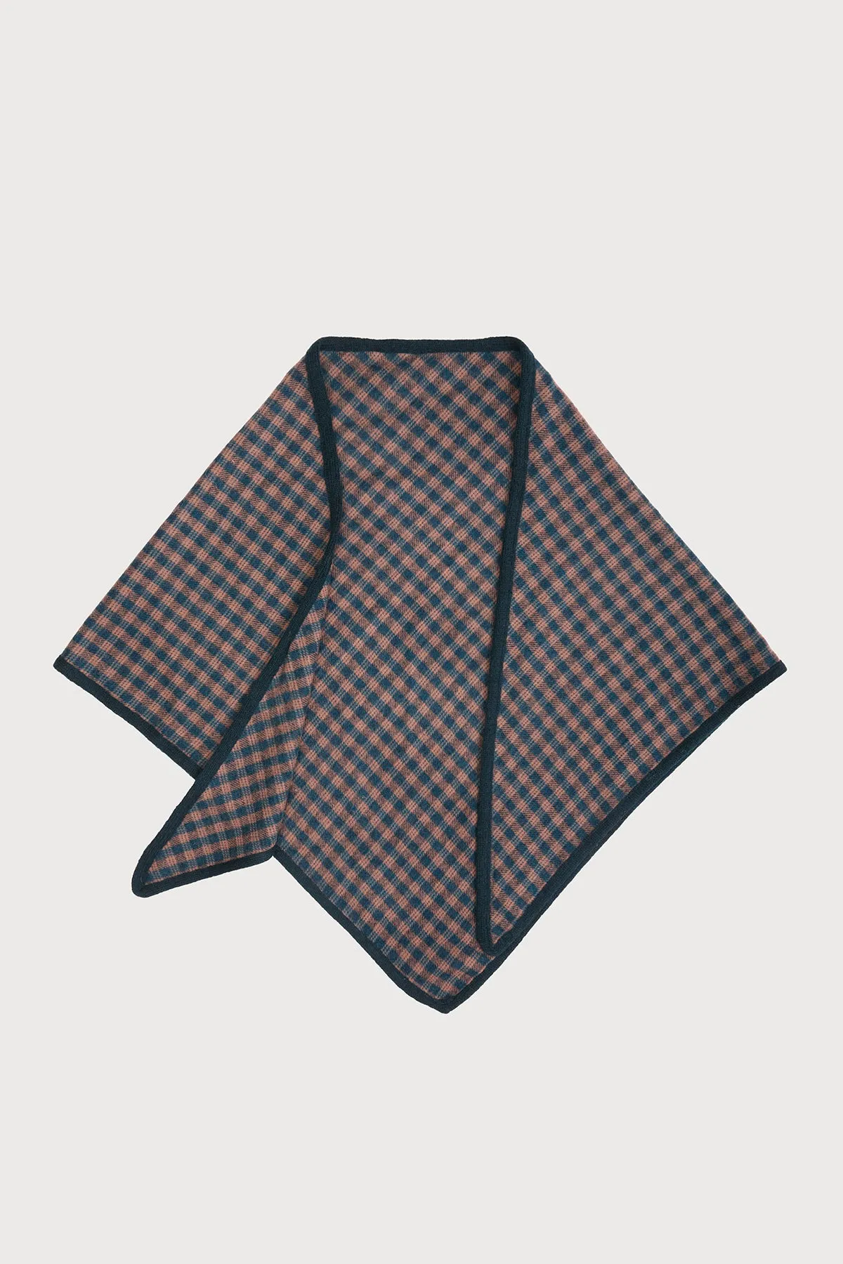 Plaid Wool Triangle Scarf sold by SAACHI product image thumbnail 4