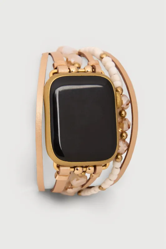 Beaded Dream Leather Apple Watch Band sold by SAACHI