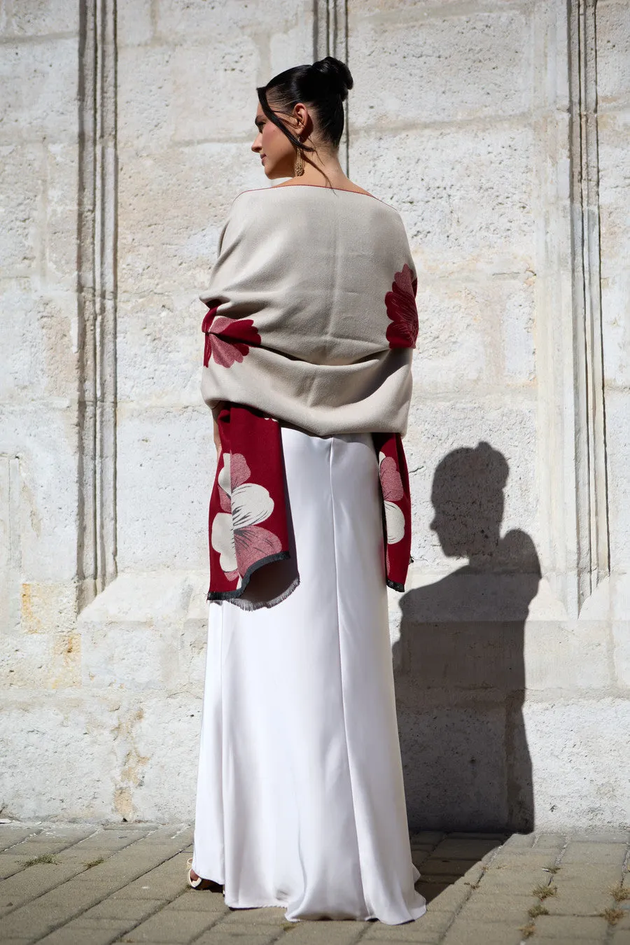 Fresh Floral Reversible Scarf sold by SAACHI product image thumbnail 4