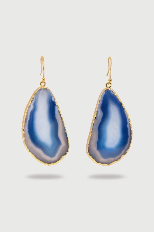 Agate Dangle Earrings sold by SAACHI