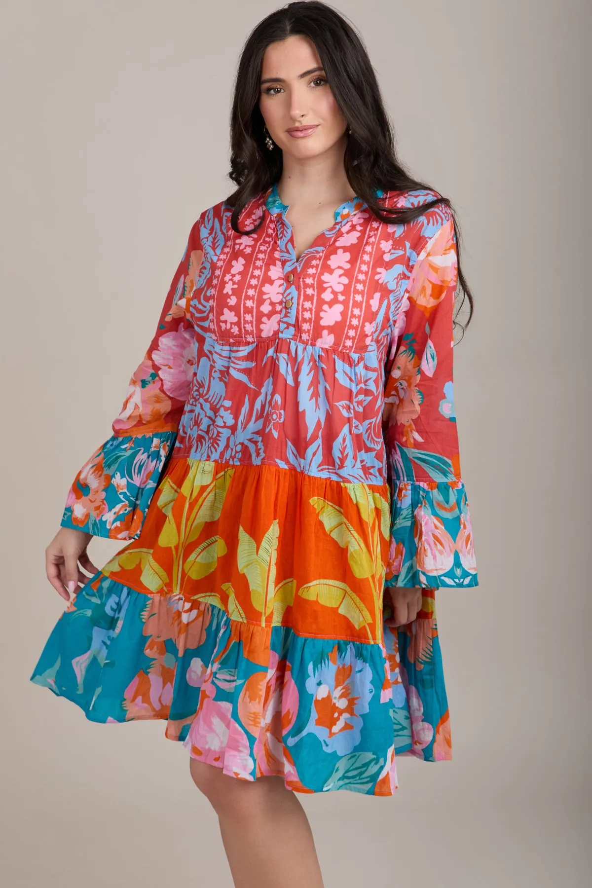 Sunset Tunic Cover Up Dress sold by SAACHI product image thumbnail 4