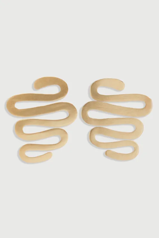 Swirl Drop Earrings made by SAACHI