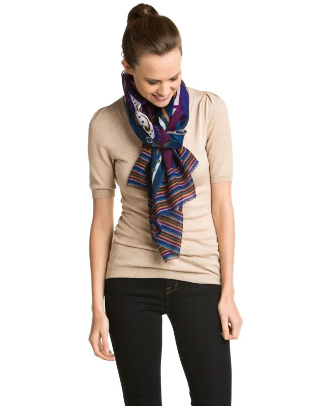 Boho Paisley Print Scarf sold by SAACHI