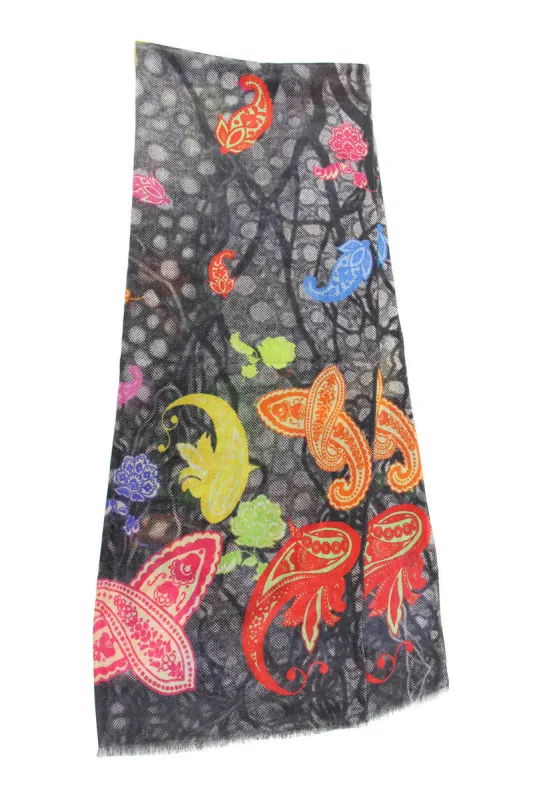 Bright Paisley Scarf sold by SAACHI