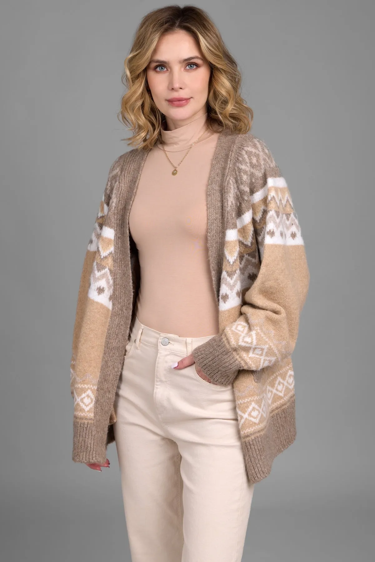 Fair Isle Cardigan Sweater sold by SAACHI product image thumbnail 4