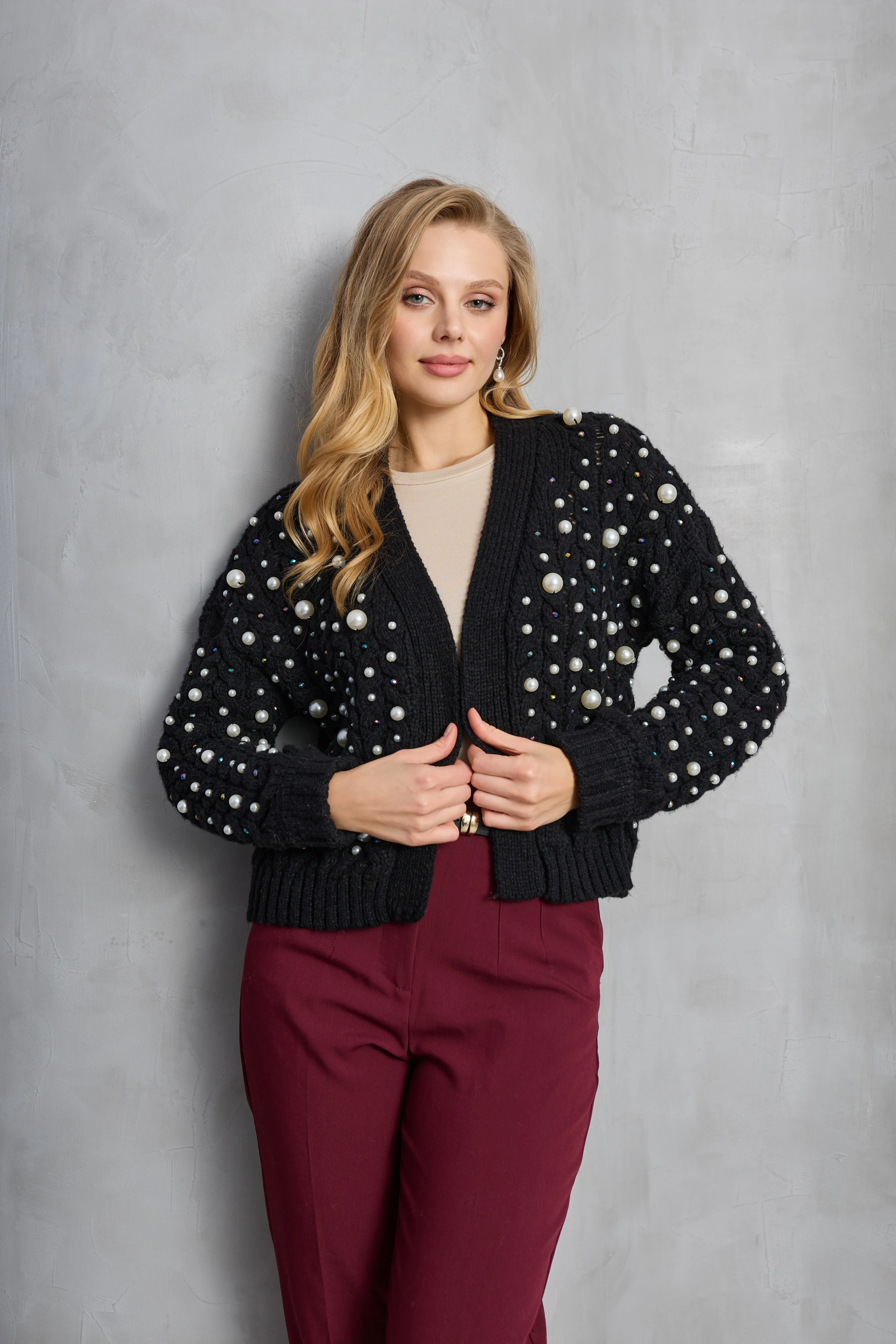 Holiday Cardigan Pearl Knit sold by SAACHI product image thumbnail 2